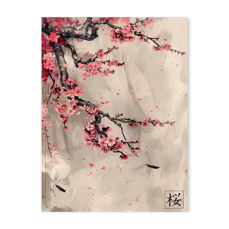 Affiche Japonaise Arbre Sakura