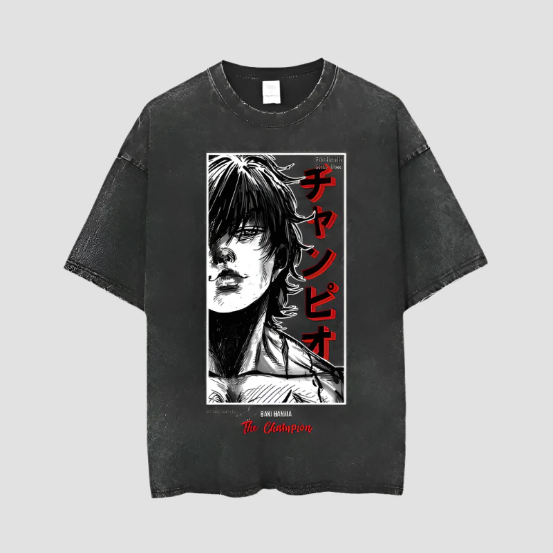 T-shirt Japonais Délavé