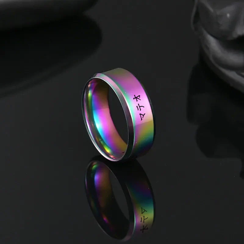 Bague Japonais personnalisée en acier - Image 20