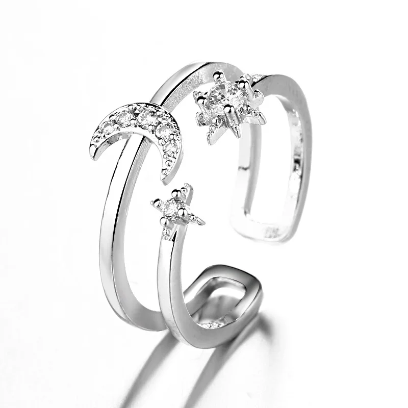 Bague Japonaise Lune et Étoile - Image 2