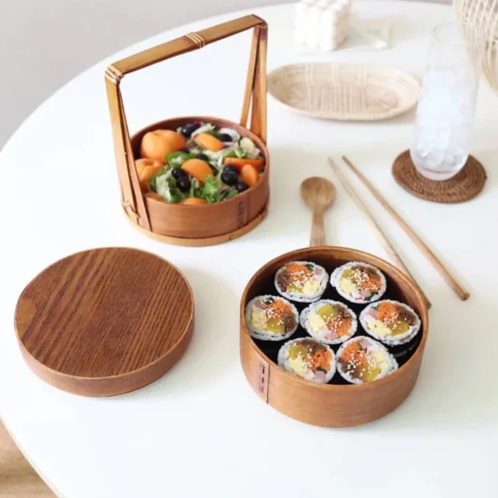 Boîte à lunch en bois style japonais - Image 3