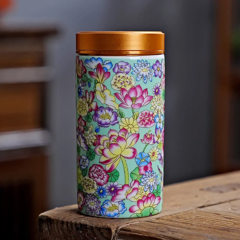 Boîte à Thé Japonaise à Motifs Fleuris - Image 5