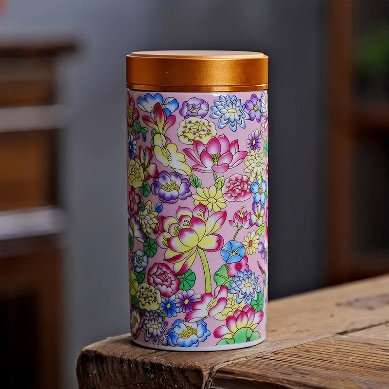 Boîte à Thé Japonaise à Motifs Fleuris - Image 6
