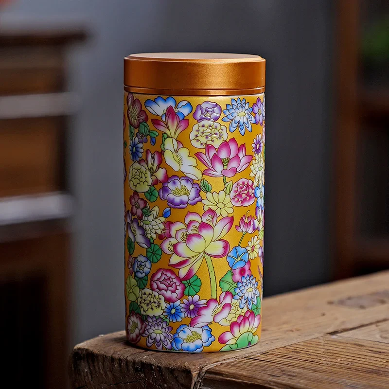 Boîte à Thé Japonaise à Motifs Fleuris - Image 7