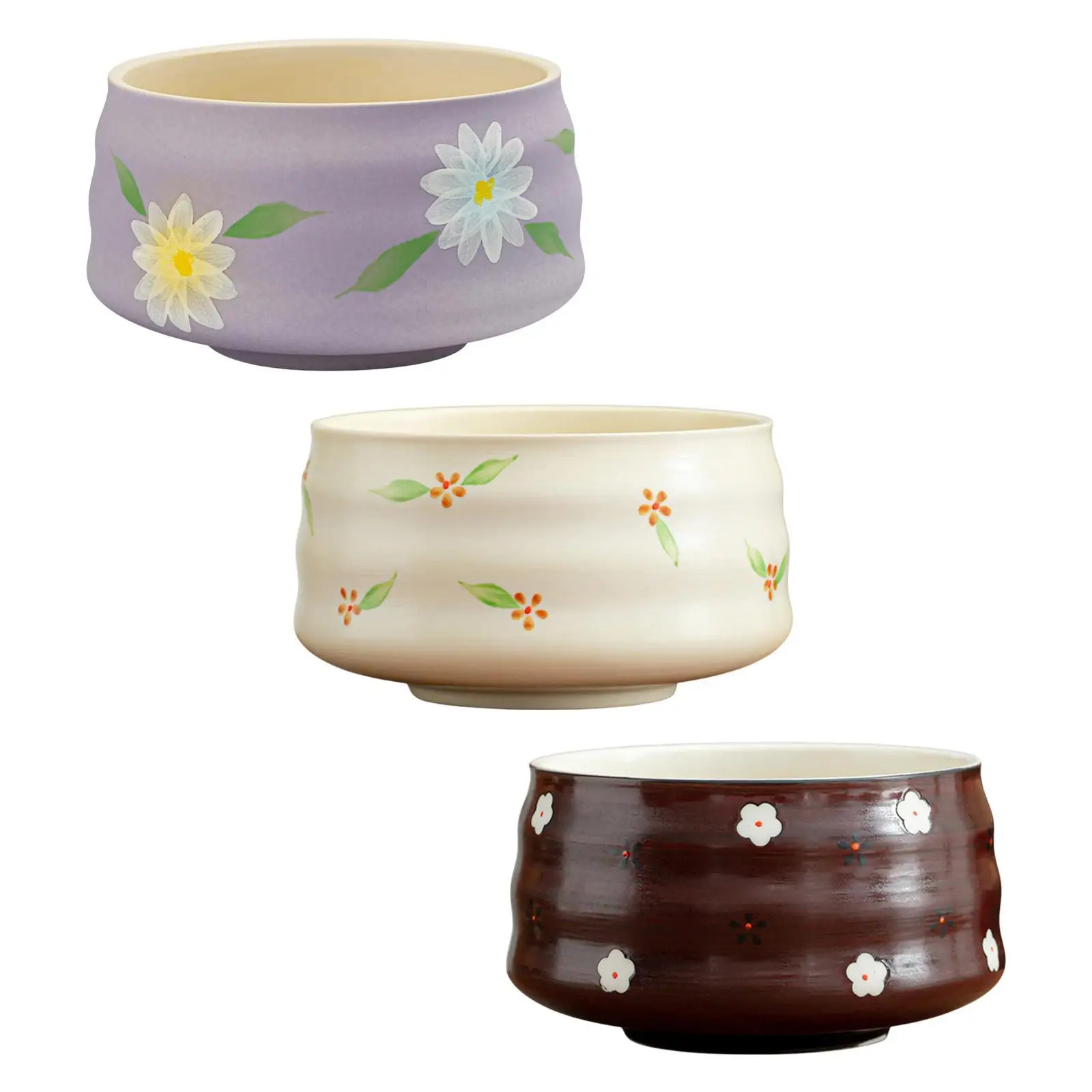 Bol Japonais Artisanal à Fleurs - Image 2