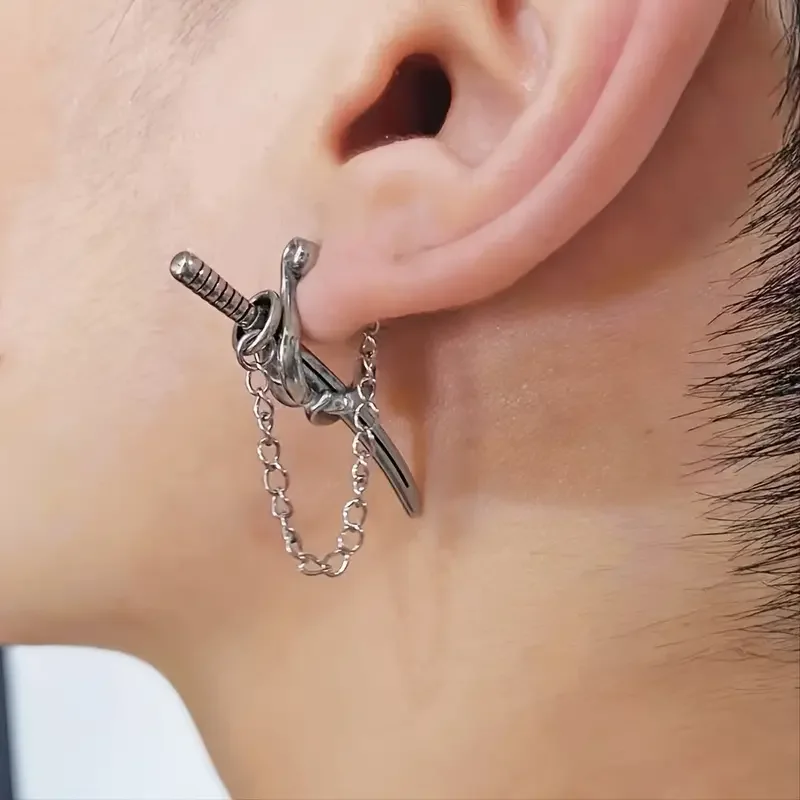 Boucle d'oreille japonaise homme - Image 11