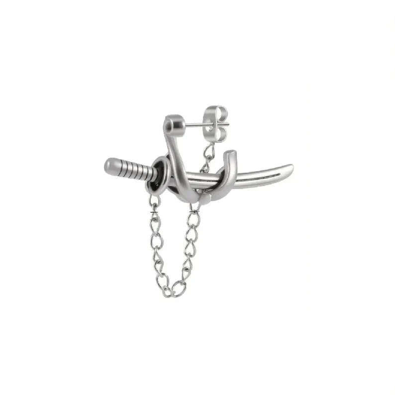 Boucle d'oreille japonaise homme - Image 6