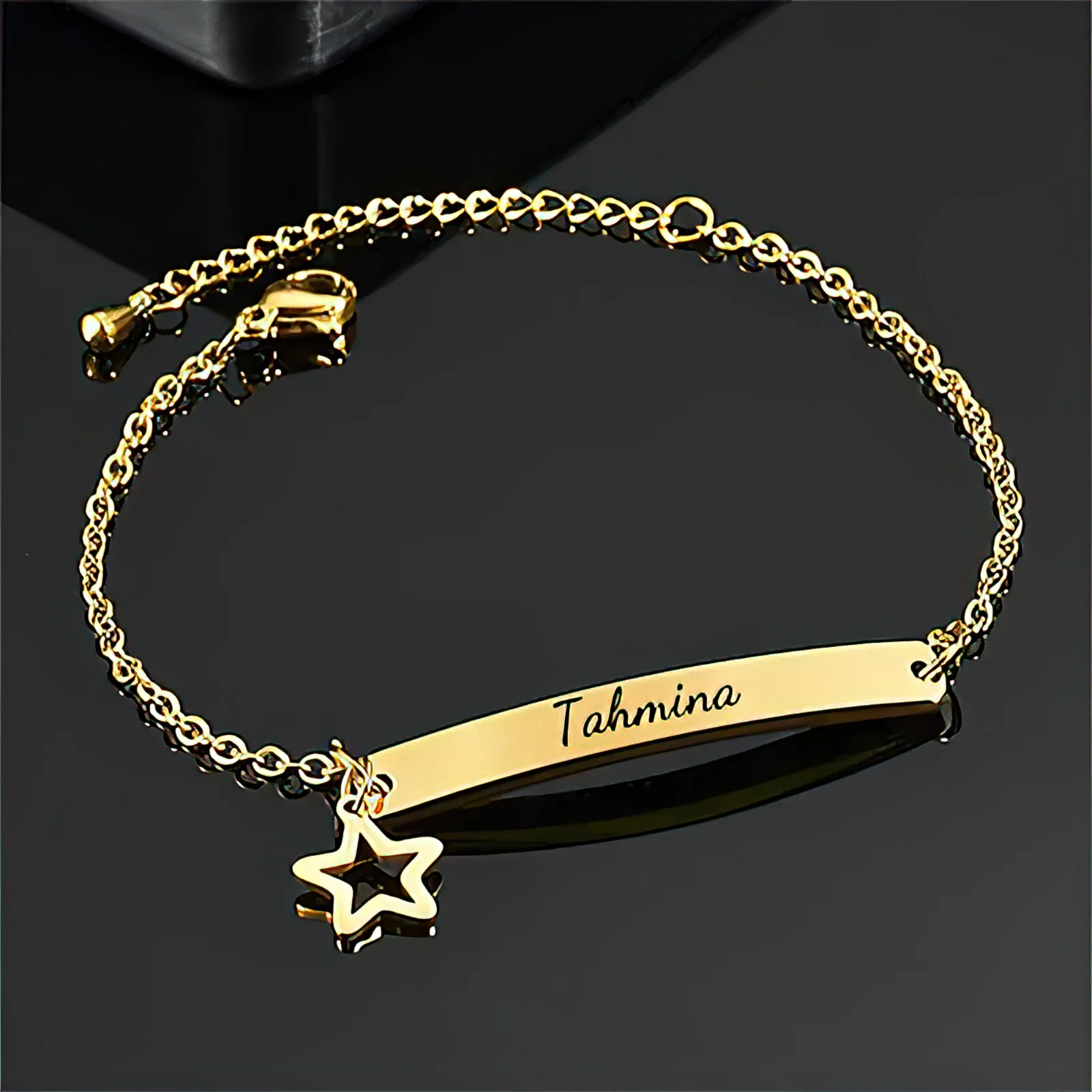 Bracelet Japonais Fin Personnalisé Etoile