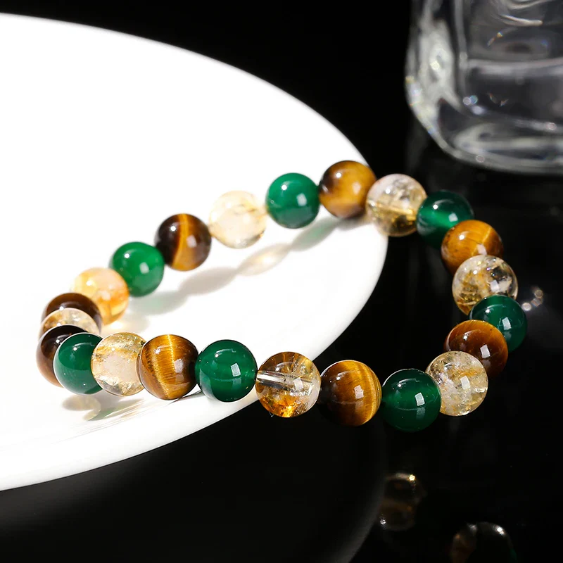 Bracelet Japonais Œil de Tigre mixte - Image 5