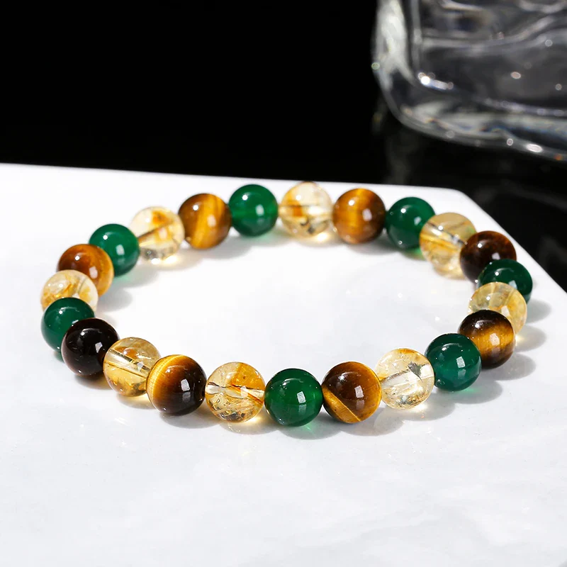 Bracelet Japonais Œil de Tigre mixte - Image 6