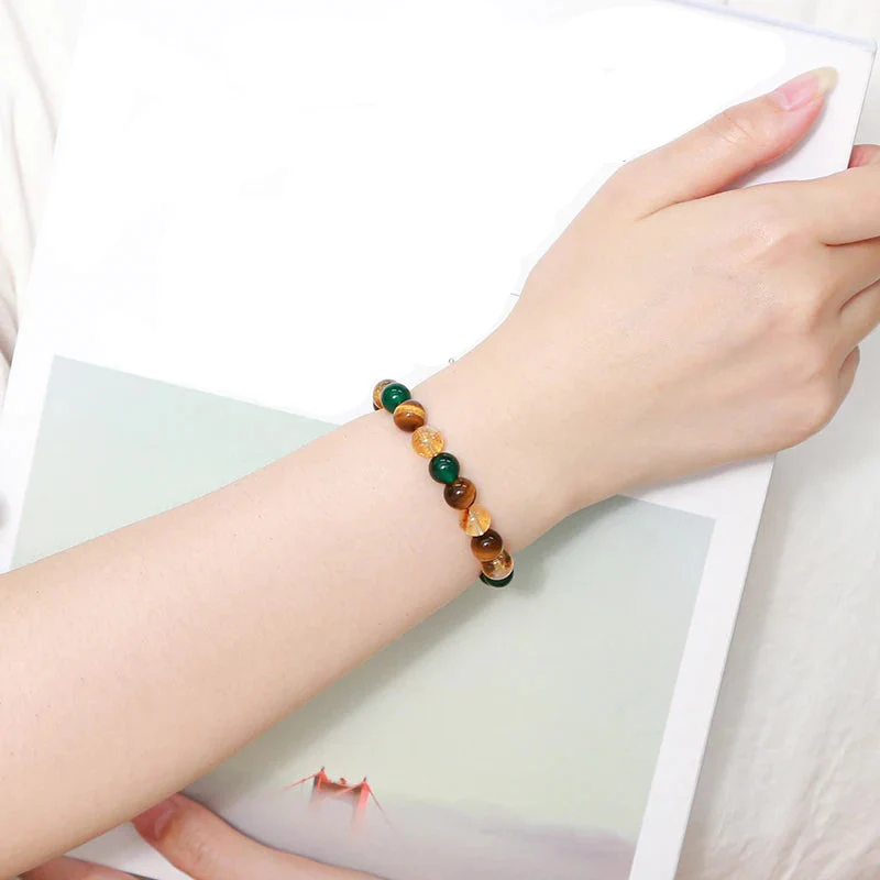 Bracelet Japonais Œil de Tigre mixte - Image 8