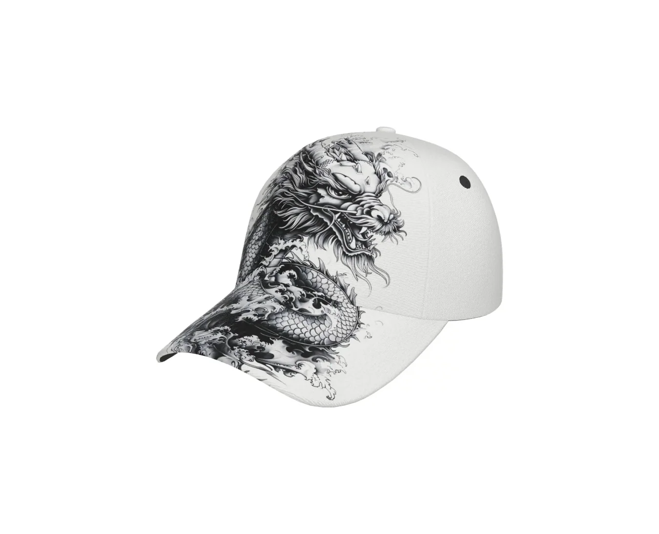Casquette Japonaise À Motif Dragon