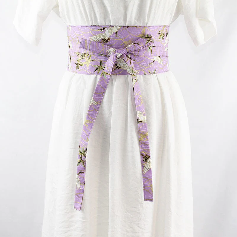 Ceinture obi rose