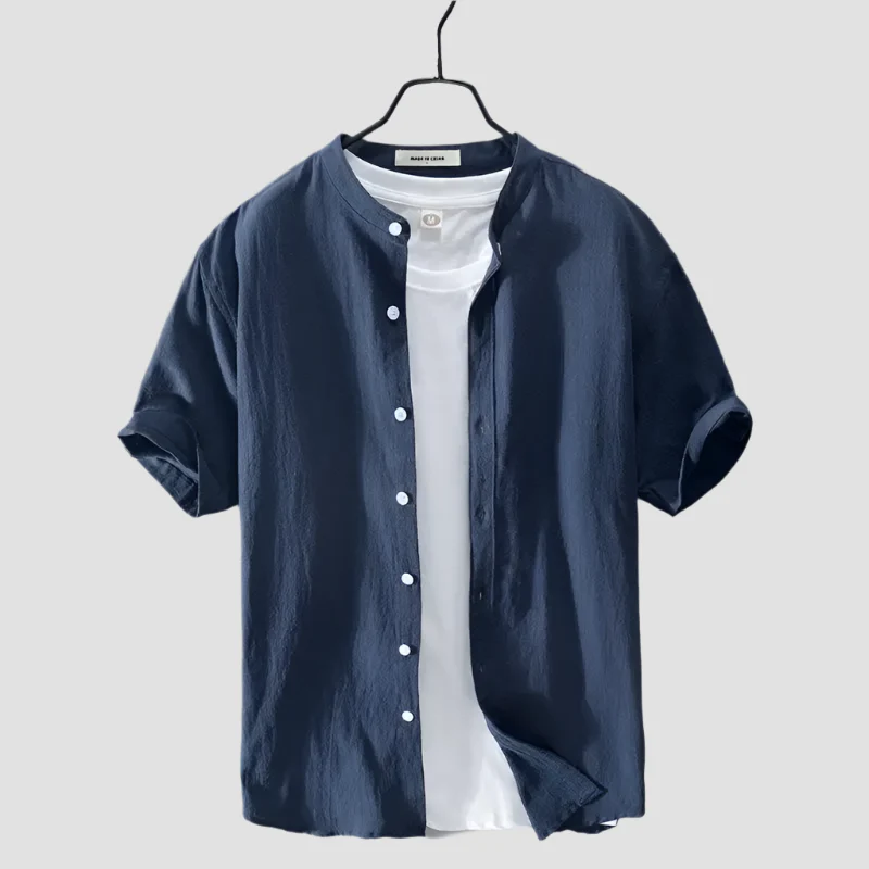 Chemise à Manches Courtes Style Japonais