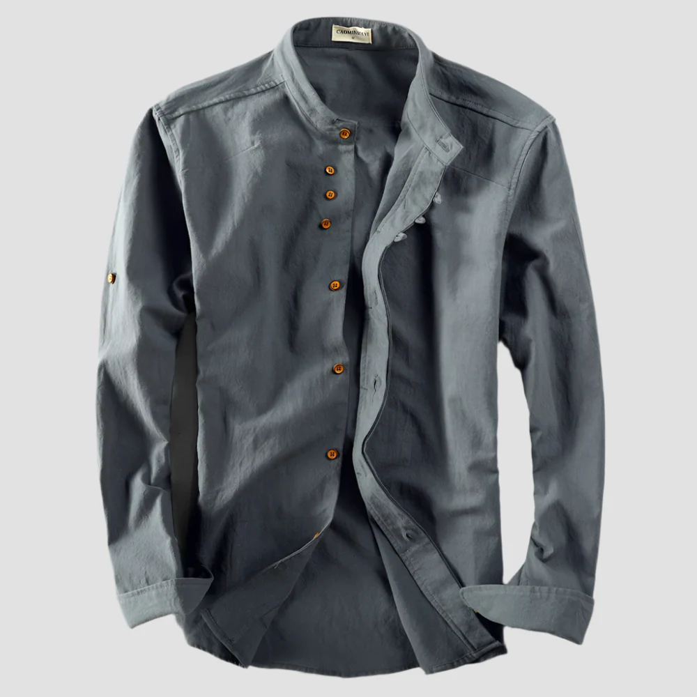 Chemise Japonaise à Col Montant - Image 6