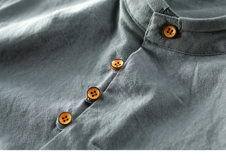 Chemise Japonaise à Col Montant - Image 9