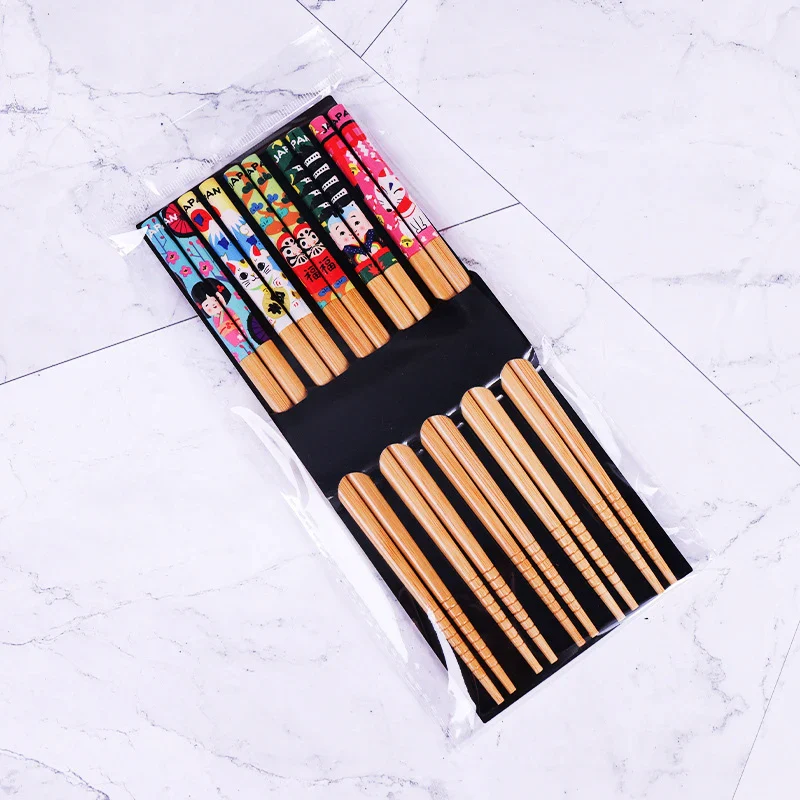 Coffret baguettes japonaise sushi en bambou - Image 14