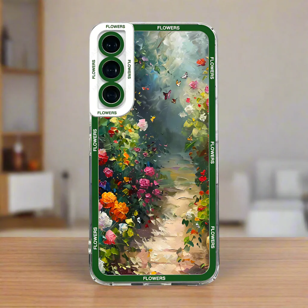 Coque Japonaise Samsung Allée Florale