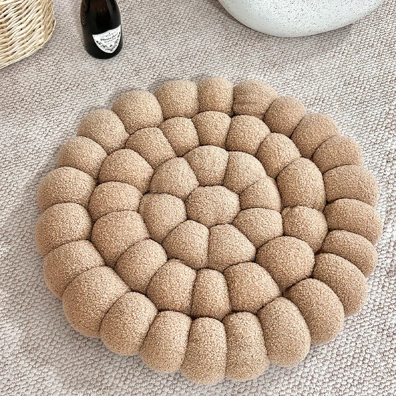 Coussin Japonais Doux Tissé Fleur - Image 6