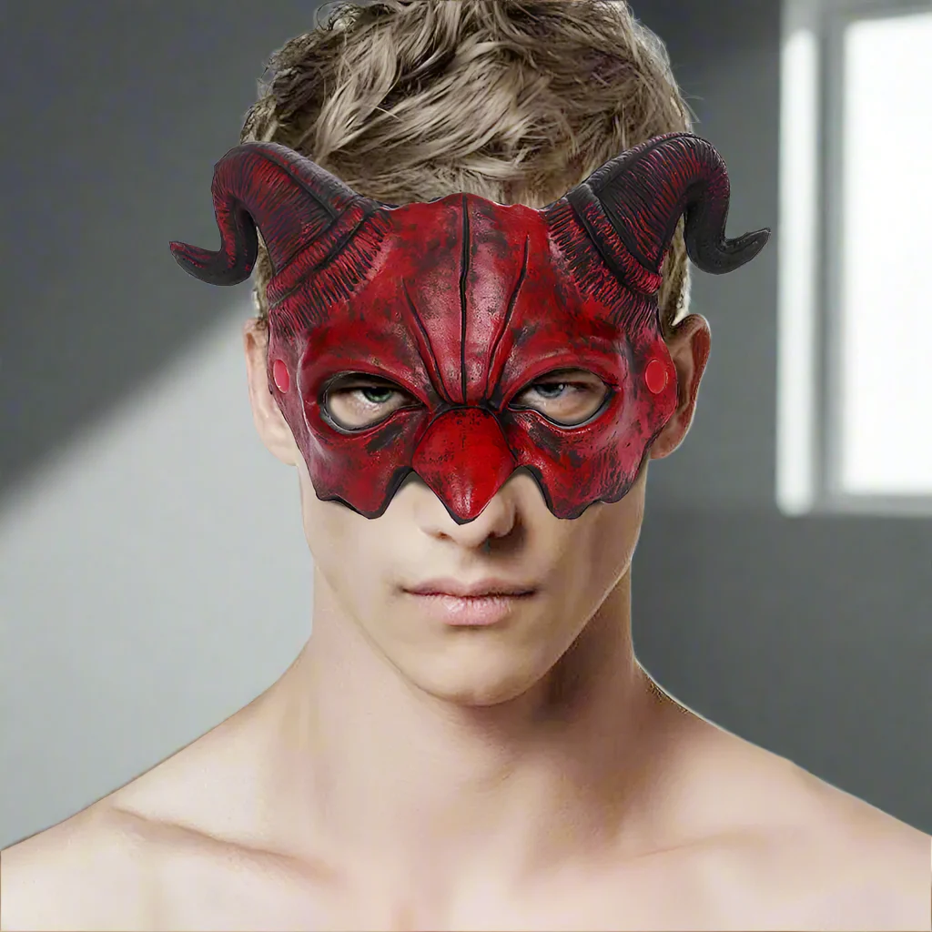 Demi-masque Diable - Image 2