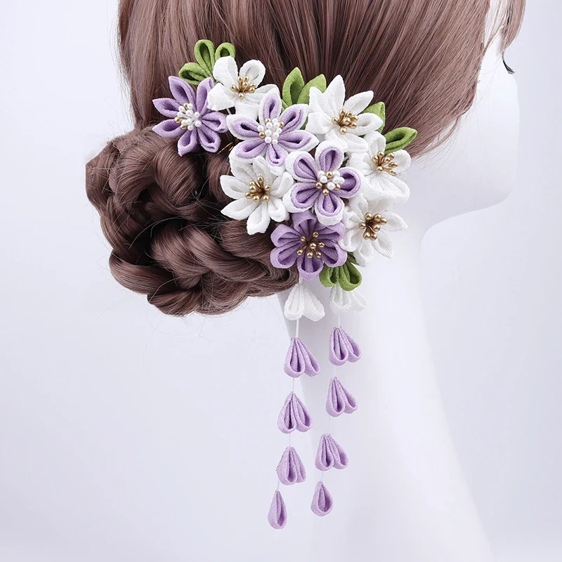 Épingle à Cheveux Japonaise Tissu - Image 3