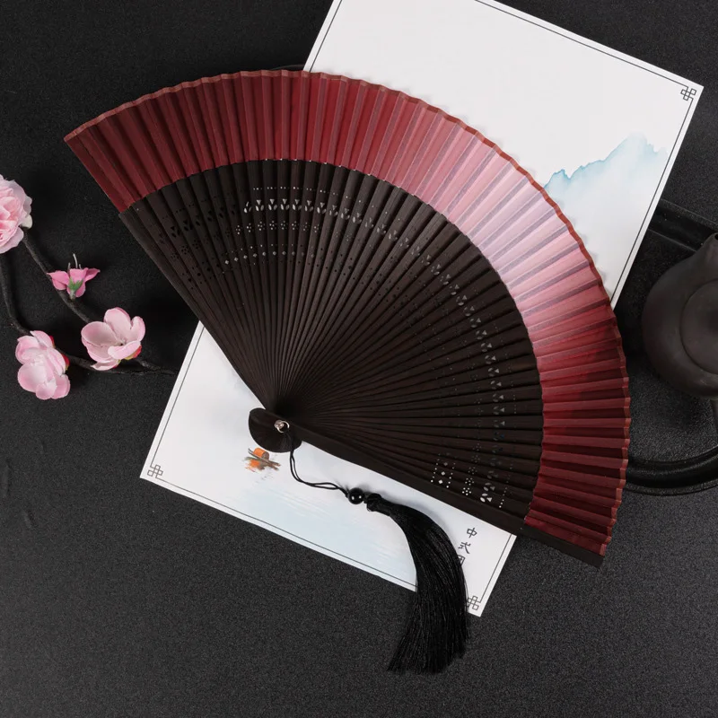 Éventail Japonais Bicolore - Image 4