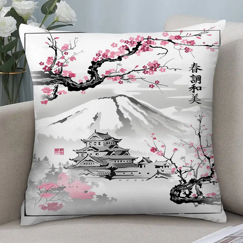 Housse de Coussin Japonaise raffinée