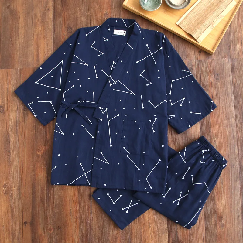 Jinbei Homme à Motifs Géométriques