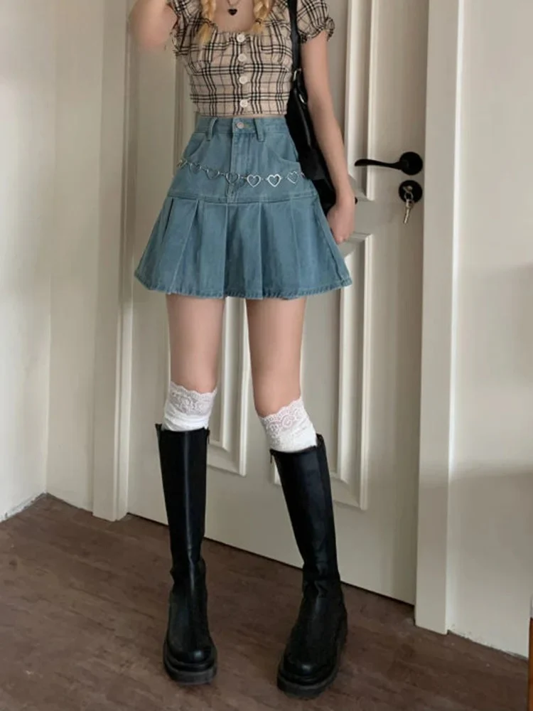 Jupe Japonaise Jean Plissée - Image 12