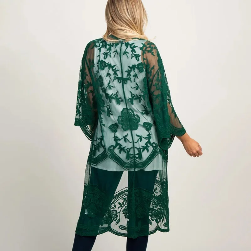 Kimono de Plage en Dentelles - Image 5