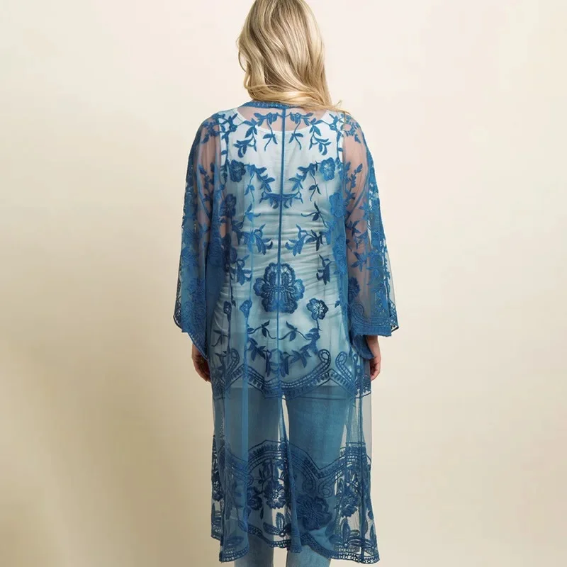 Kimono de Plage en Dentelles - Image 8