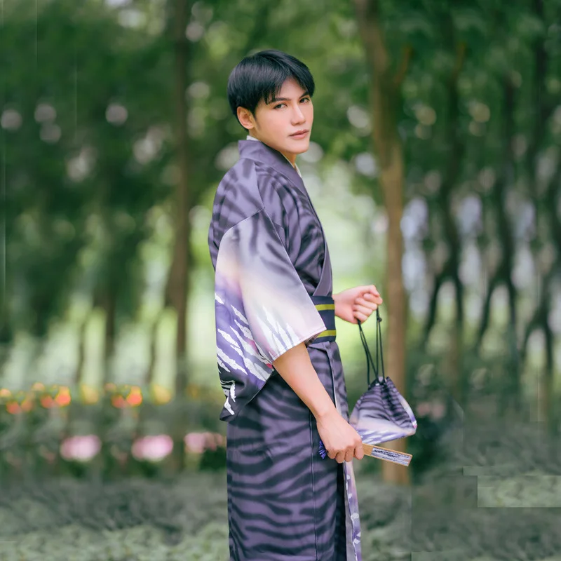 Kimono Traditionnel Homme Ample Léger - Image 4