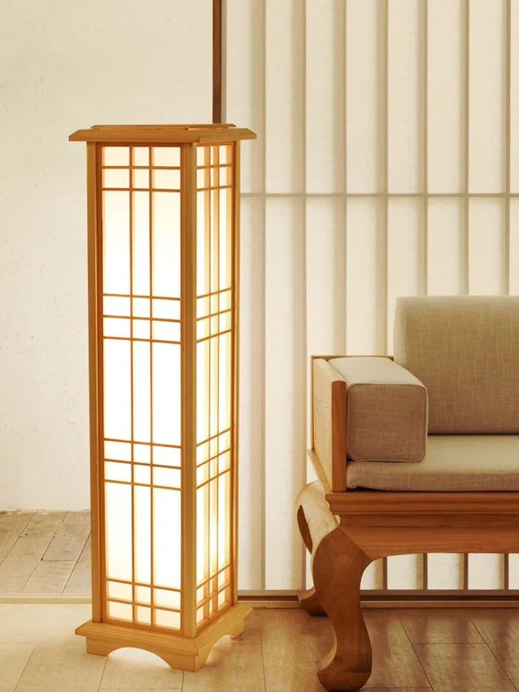 Lampe Japonaise en Bois Luminaire