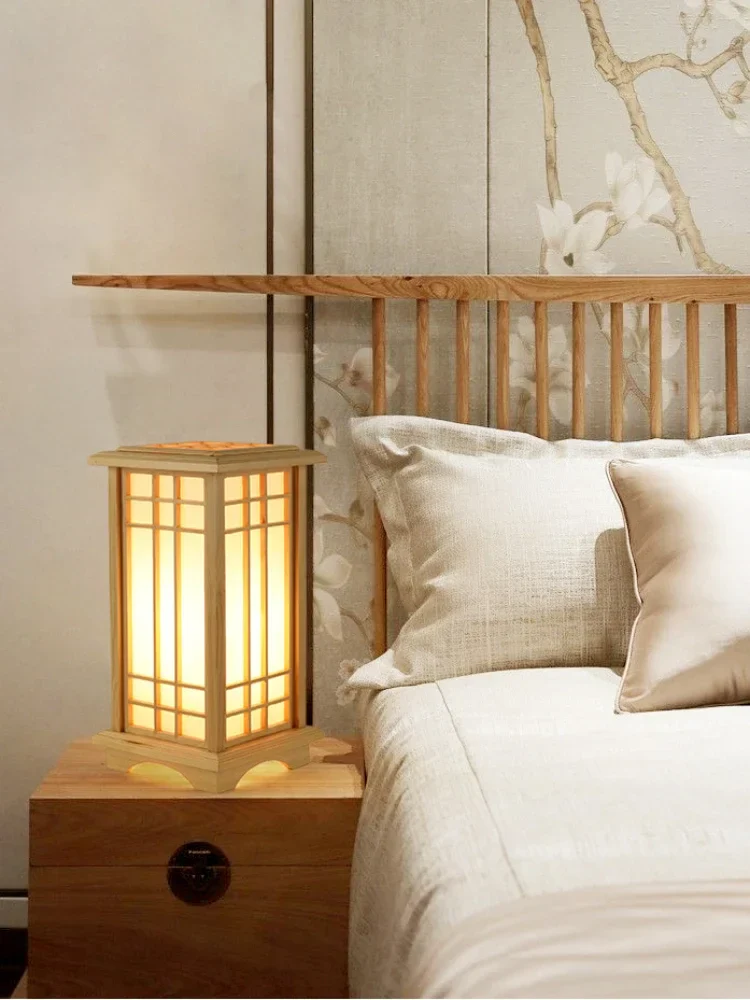 Lampe Japonaise en Bois Luminaire - Image 5