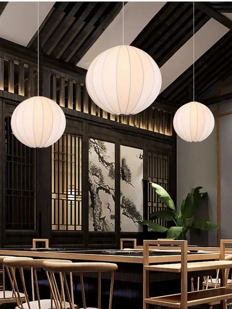 Lampe Japonaise Suspension Ronde - Image 2