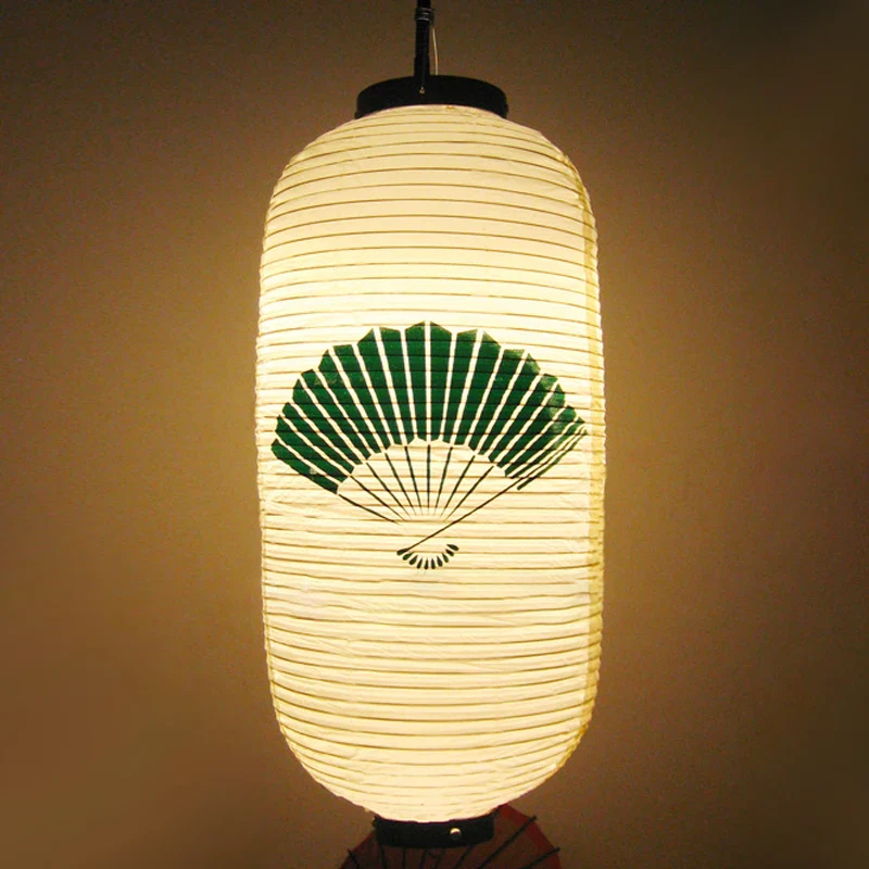 Lanterne Japonaise Eventail Vert