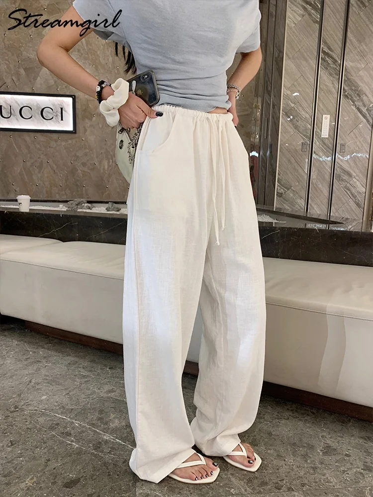 Pantalon en Coton et Lin pour Femme - Image 3