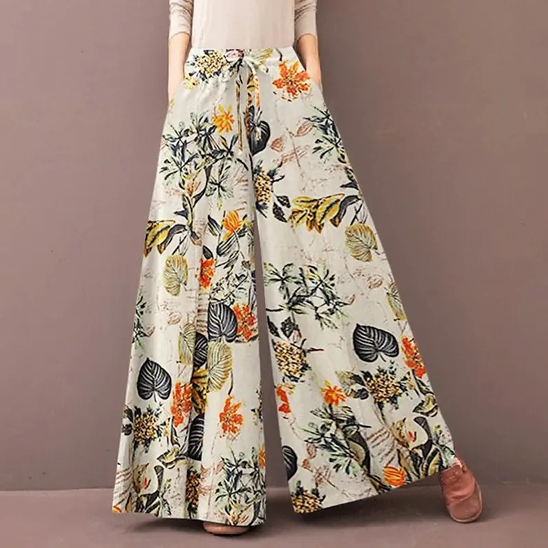 Pantalon Imprimé Fleuri pour Femme - Image 3
