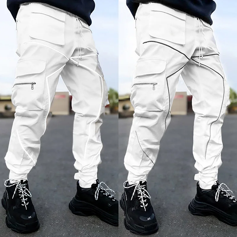 Pantalon Japonais Cargo Hip Hop Réfléchissant