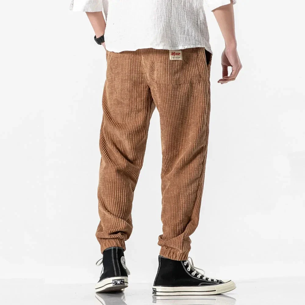 Pantalon Japonais Décontracté en Velours - Image 3