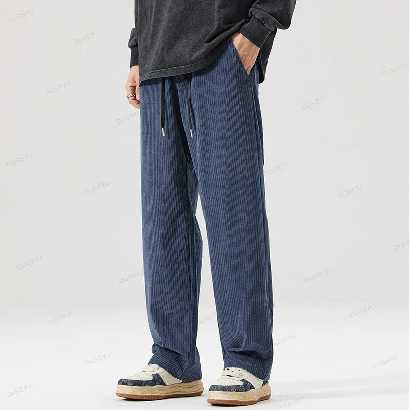 Pantalon Japonais Droit en Velours