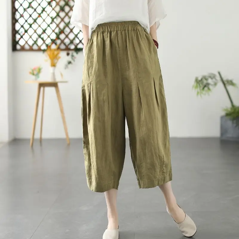 Pantalon Japonais en Toile Femme - Image 5