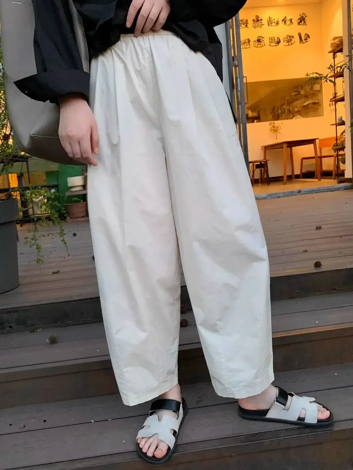 Pantalon Japonais Femme Décontracté Léger - Image 4