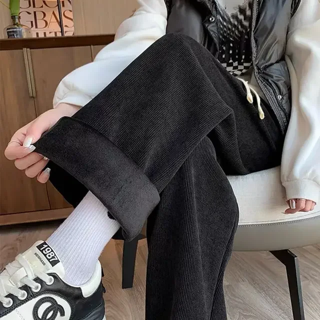 Pantalon Japonais Femme en Velours Côtelé - Image 2