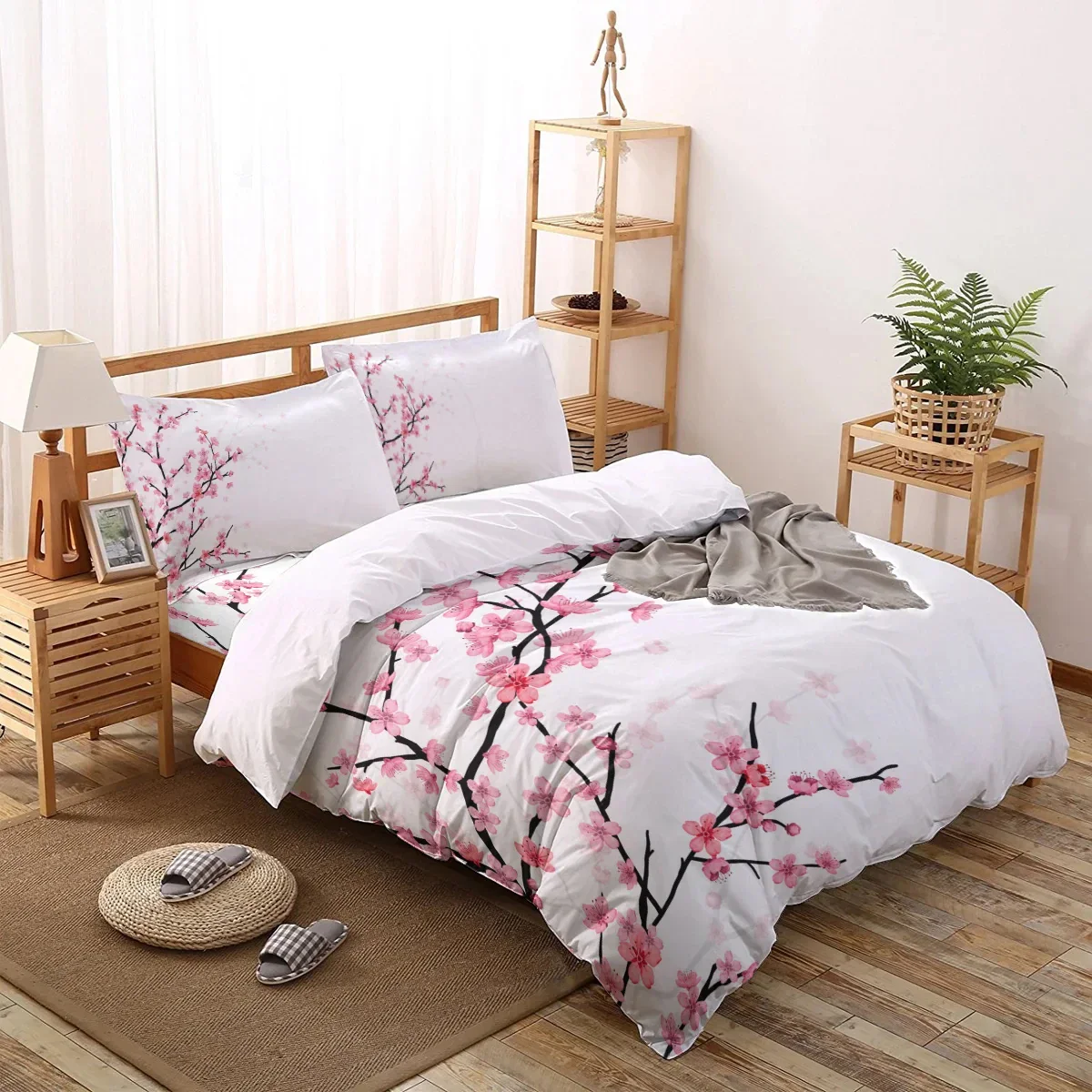 Parure de Lit Japonaise Fleurie Sakura