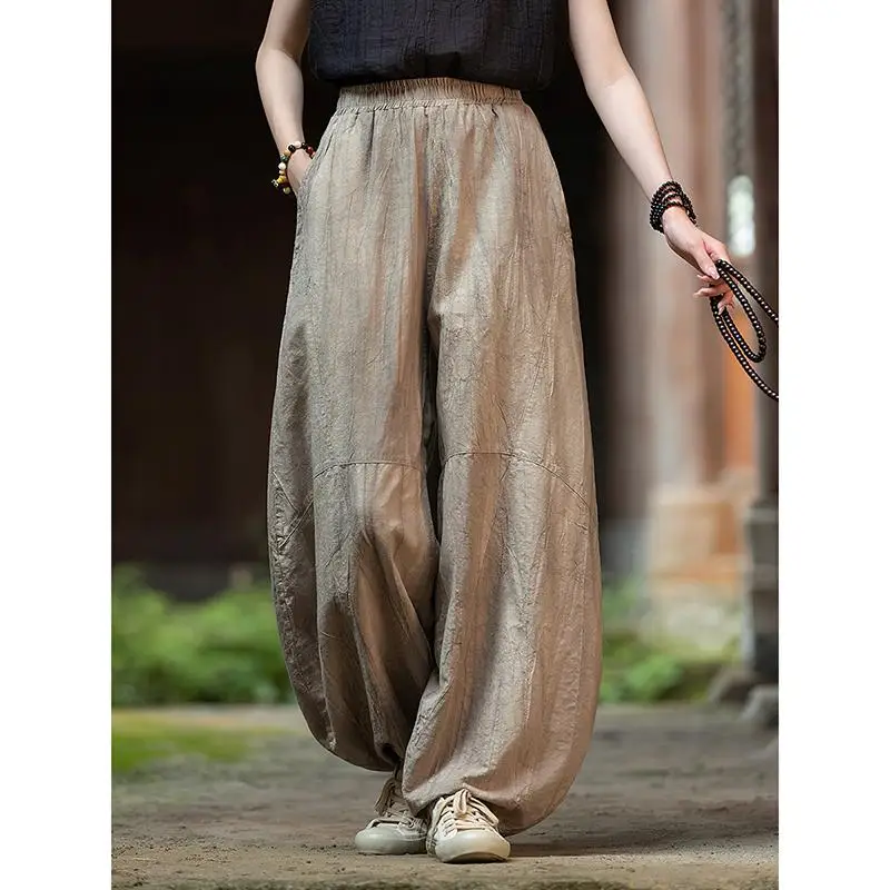 Sarouel Japonais Vintage en Lin