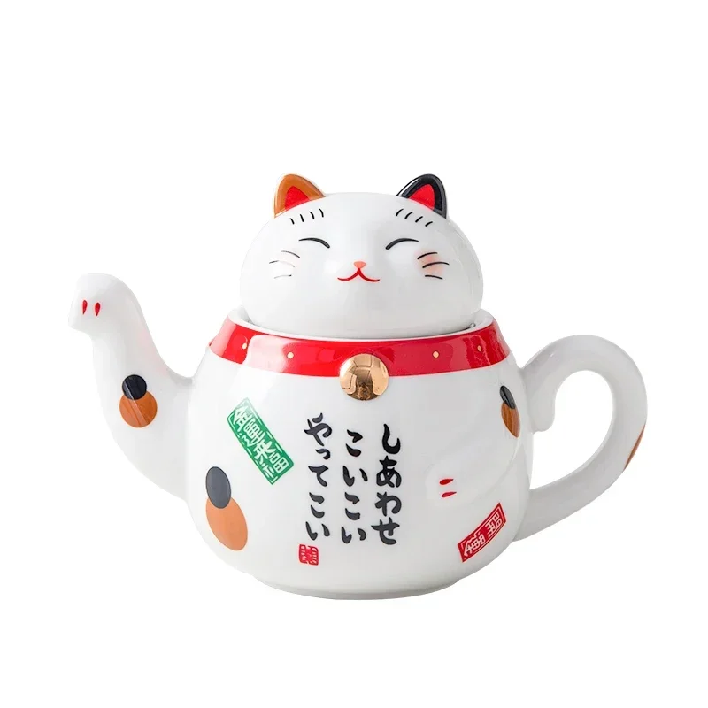 Service à thé chat porte-bonheur japonais - Image 6