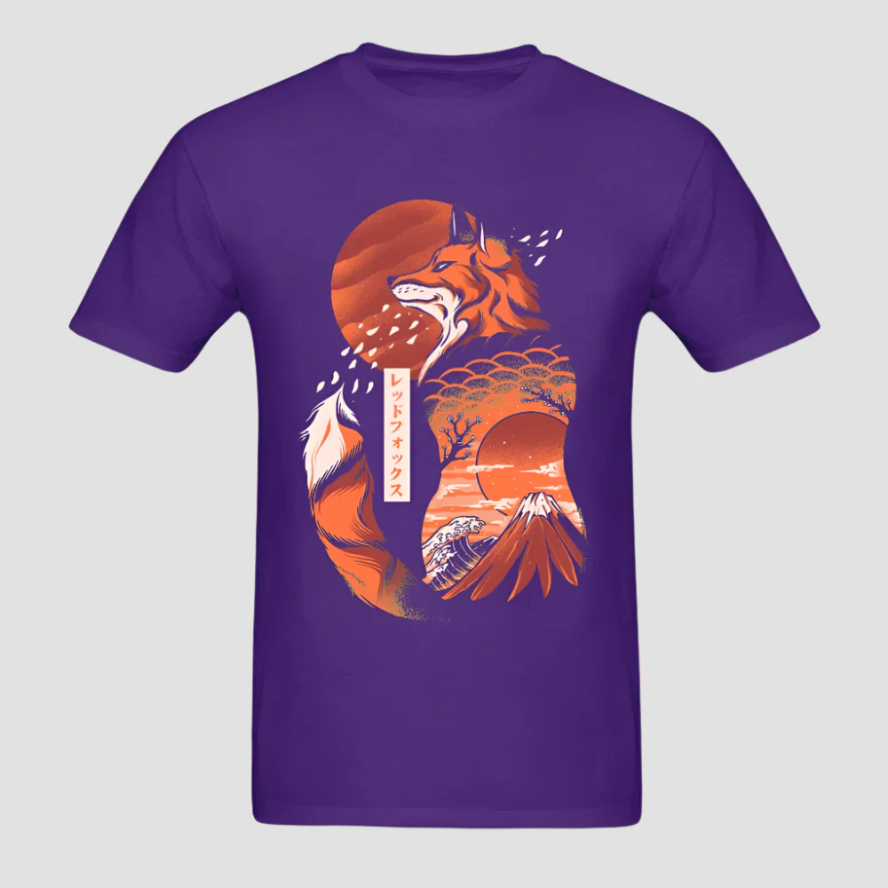 T-shirt Japonais Artistique Renard - Image 11