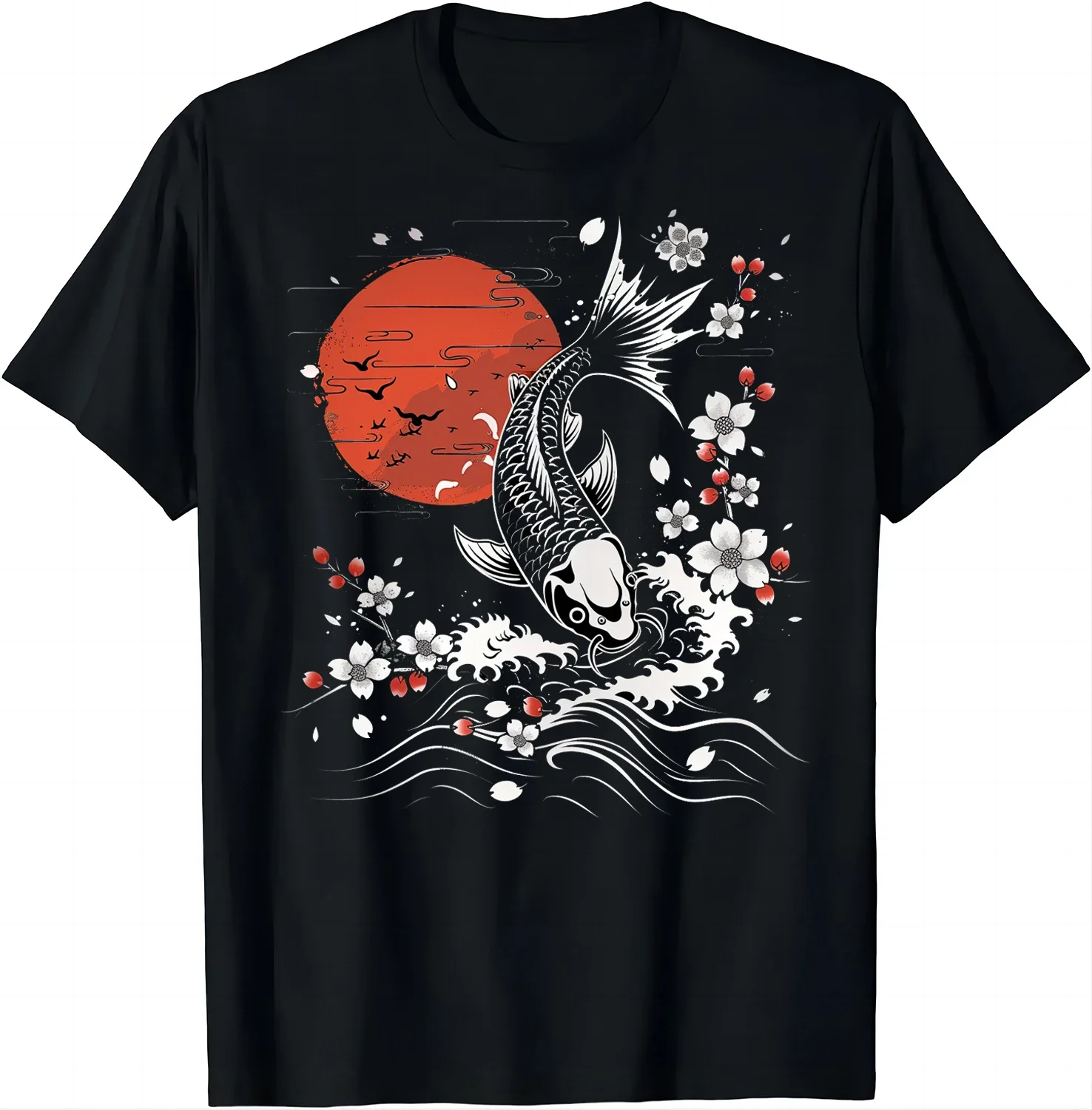 T-shirt japonais carpe koi stylé - Image 7