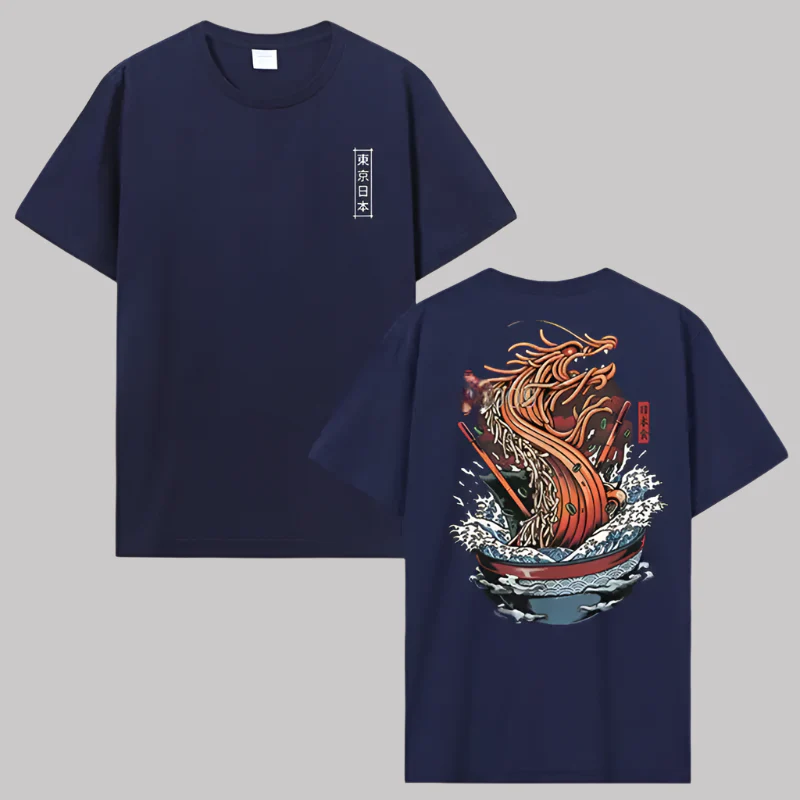 T-shirt Japonais Dragon Nouilles - Image 3